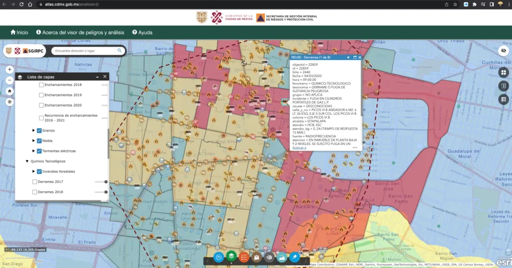 Atlas de riesgos de la Ciudad de México